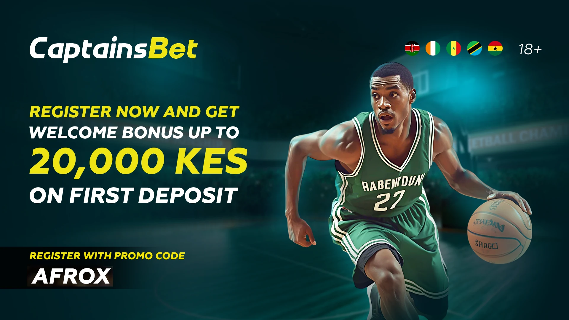 CaptainsBet Kenya 20,000 KES Sign Up Bonus